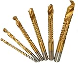 Gasea 6Pcs Drill Bit Set HSS Titanium Coated 3/4/5/6/6.5/8mm 1/4" hex view 9