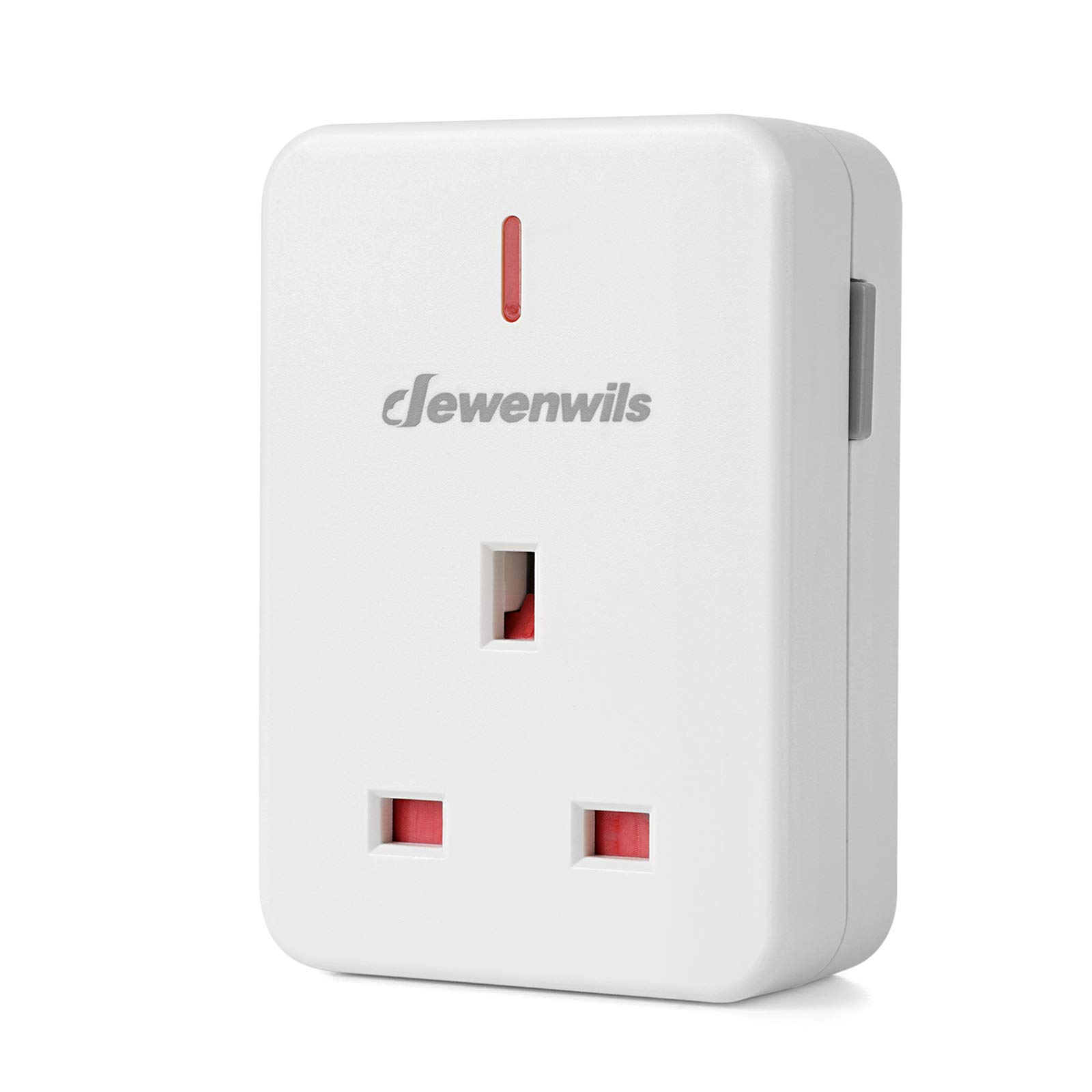 DEWENWILS Single Remote Control Plug Socket Receiver UHRS103A-O1 without Remote (1 Programmable Socket Plug Only) for the same type DEWENWILS remote control products purchased after November 2021