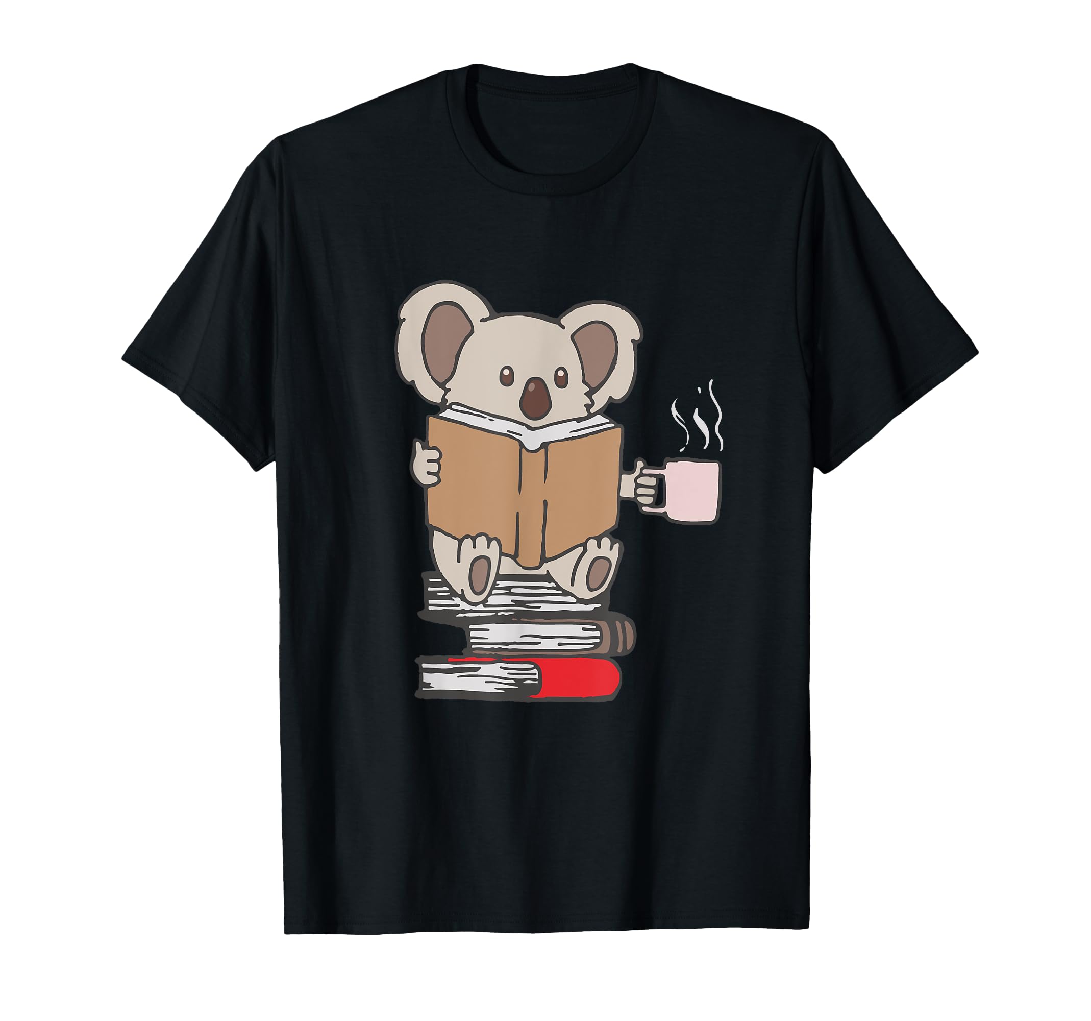 Funny Reading Lover Book Worm Cute Koala T-Shirt