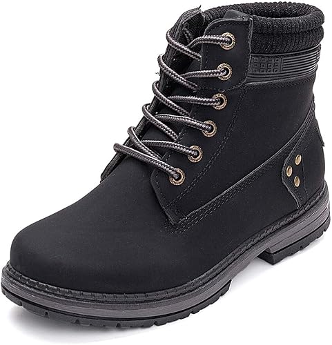 womens black lace up ankle boots uk