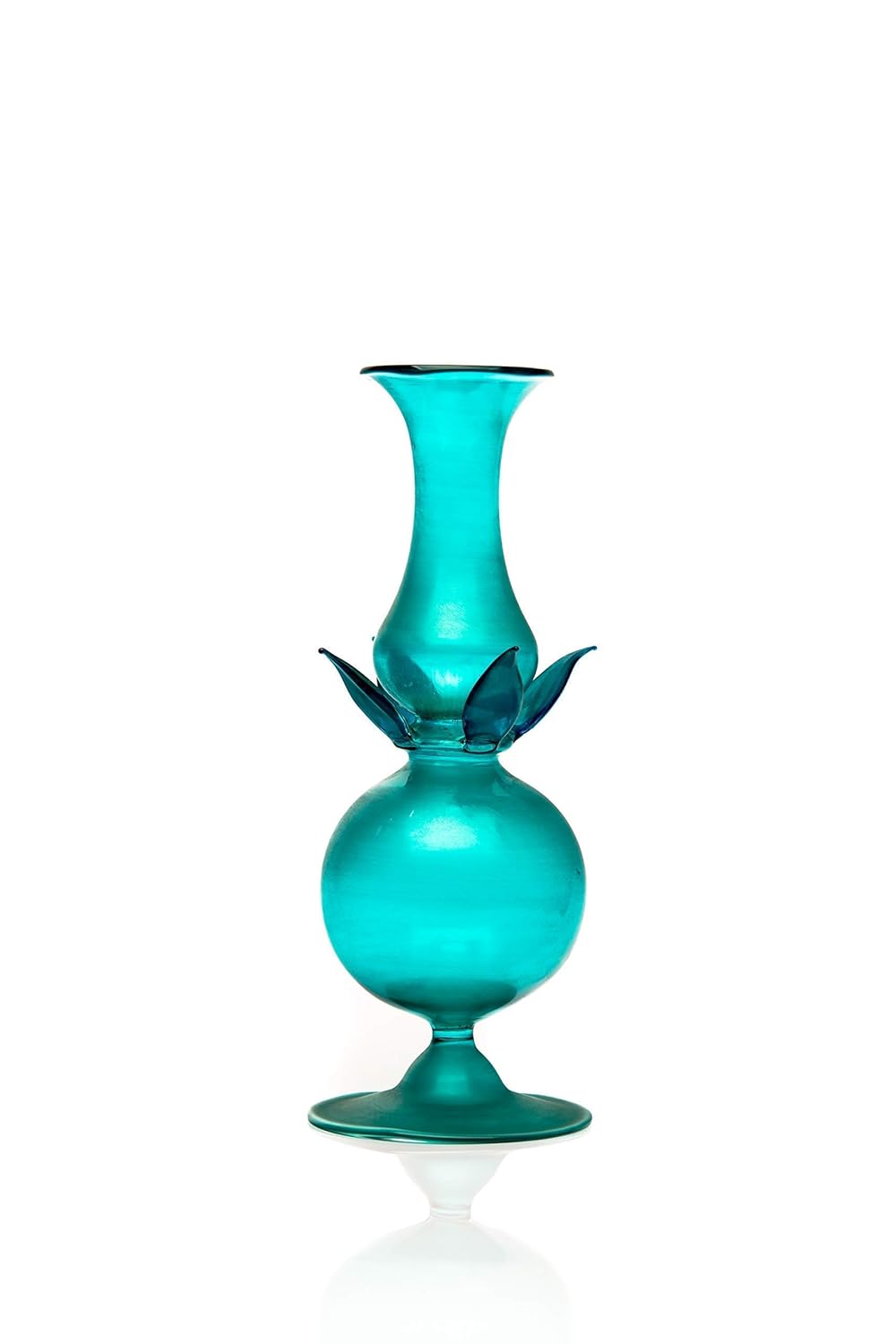 Amazon Com Vases For Centerpieces Flower Design Vase Vases For Wedding Centerpiece Vase For Living Room Decor Glass Decorative Vase Handmade Blue Glassblowing Vase Modern Vase Florero Table Vase Handmade