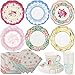 Talking Tables Truly Scrumptious Tea Party Bundle | Vintage Floral Paper Tea Cups and Saucer Sets 12 Count | Happy Birthday Floral Paper Napkins 20 Pack | Vintage Floral Small Paper Plates 12 Count