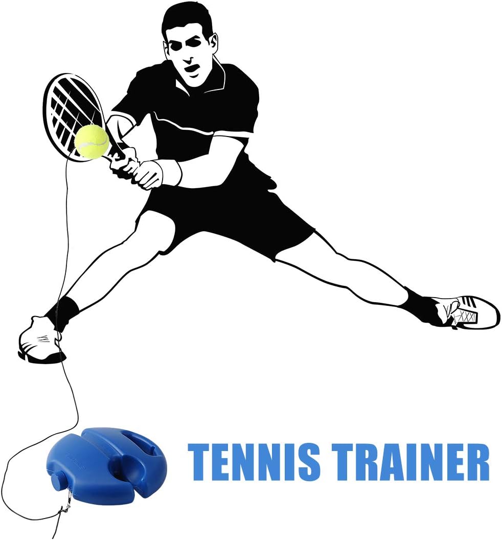 ISWAKI Tennis Trainer Tennis Equipment Practice Training Tool Sport Exercise Blue : Sports & Outdoors