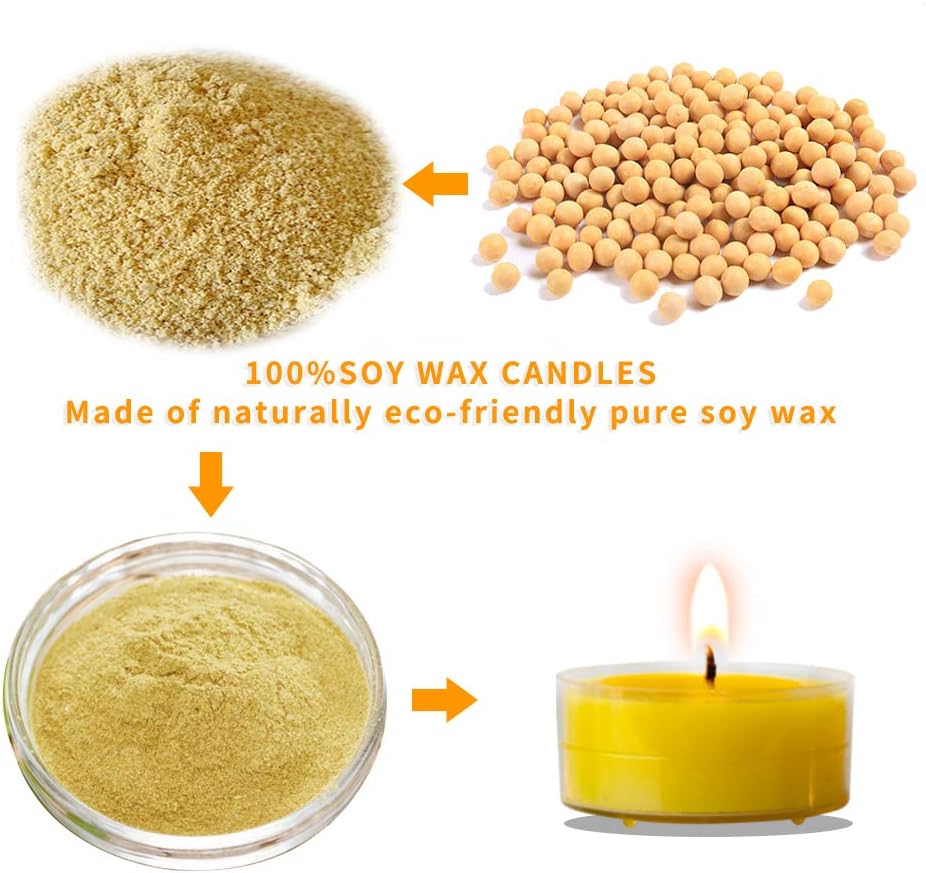 Essential Oil Candle Aromatherapy Candles Bulk (48 Pack) | Long Lasting Burning Soy Tea Lights | Scented Tealight Candle Used for Candle Holder | Gifts Set for Women, Small Cute Candles for Home: Home & Kitchen
