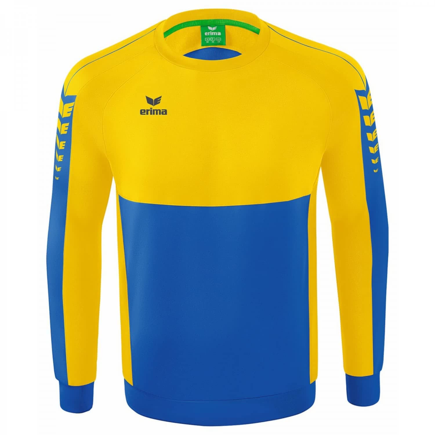 Erima Kids Casual Six Wings Sweatshirt, New Royal/Yellow, 140 — image 1