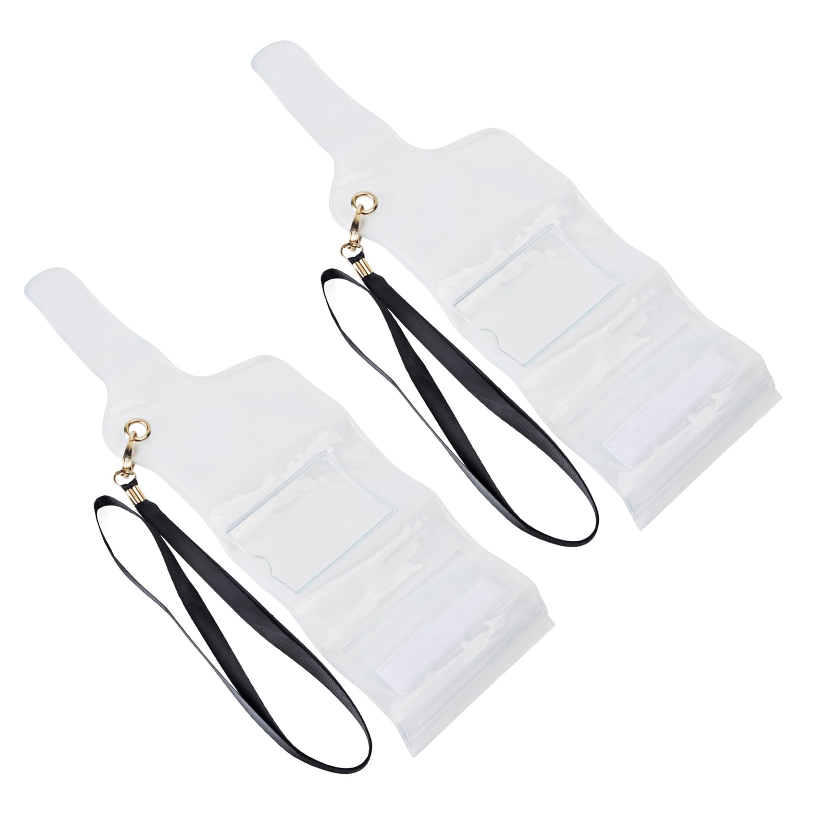 HYS Universal Protective Case for Baofeng Motorola Retevis Kenwood TYT Walkie-Talkie, Transparent, Waterproof (2 Pack)