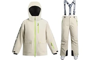 GSOU SNOW Snow Suit for Kids Ski Suit Boys Ski Jacket and Snow Bibs Set Waterproof Insulated Snowsuit Windproof for Kid Youth