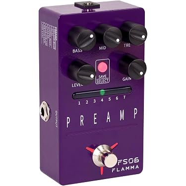Amazon.com: FLAMMA FS06 Digital Preamp Pedal Guitar Effects Pedal