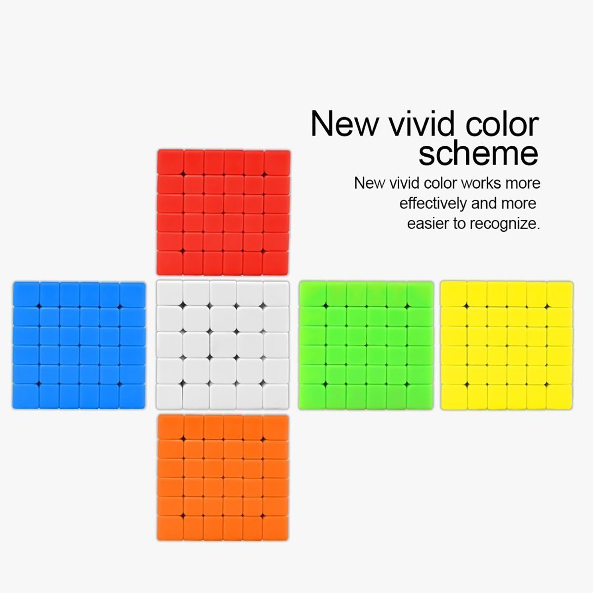 5x5 Magic Cube Puzzle Toy Stickerless Colorful Speed Cubes Pressure Relief and Educational Toys