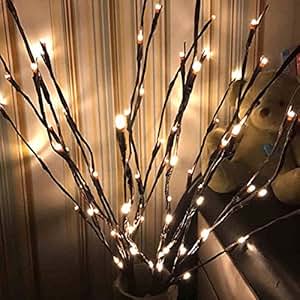 Amazon.com: Autohigh 3 Pack Warm White Lighted Twig ...