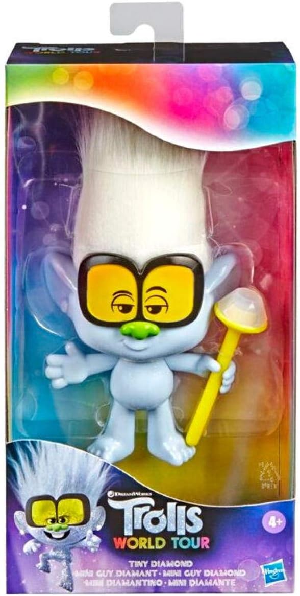 TROLLS Dreamworks World Tour Doll Tiny Diamond Medium, Yellow