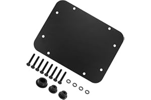 VekAuto Rear Spare Tire Carrier Delete Filler Plate with Tailgate Rubber Plug and Bolts for Jeep Wrangler JK JKU 2007-2018 Ta