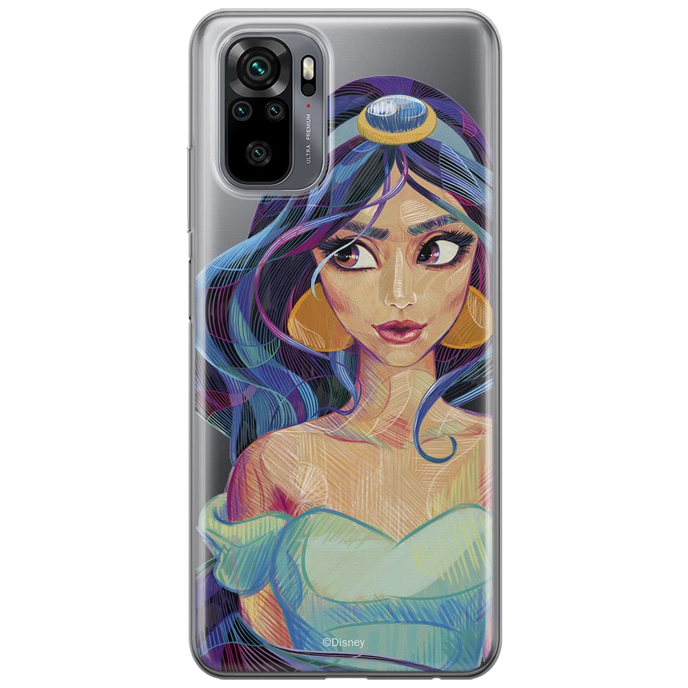 ERT GROUP mobile phone case for Xiaomi REDMI NOTE 10/ 10S original and officially Licensed Disney pattern Jasmine 002 optimally adapted to the shape of the mobile phone, partially transparent