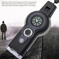 Emergency Whistle 7-in-1 Camping Safety Whistle