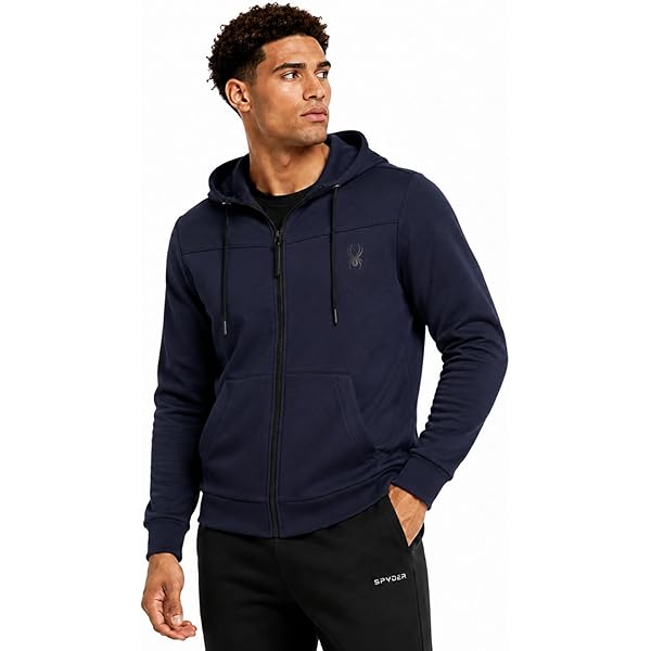 Amazon.com: Spyder Mens Zip up Hoodie - Athletic Tech Double Knit