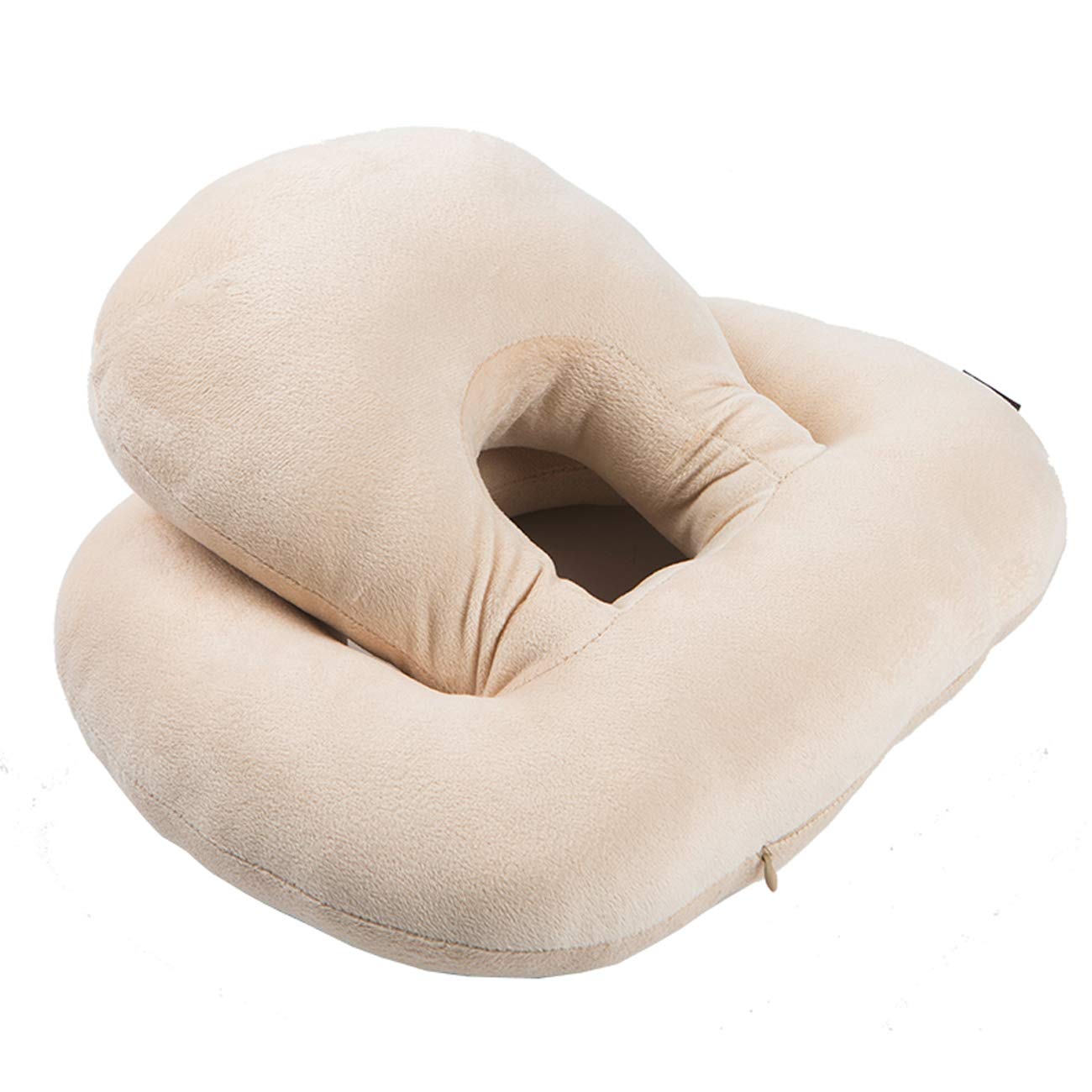 Alibo Massage Bed pillow Office Desk Nap Face Down Stomach Sleeping Pillow Travel Table Pillow With Brethable Hole Design