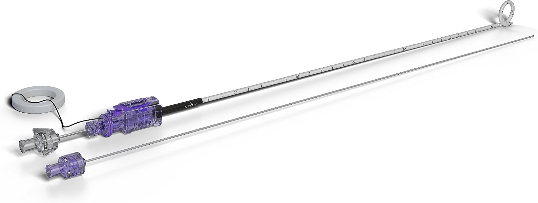 NEPHROSTOMY Drainage Catheter,"P" TIP8FRX35CM, Hydro Coated, Locking Pigtail, Soft