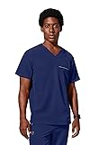 Healing Hands Men's Scrub Top Steven Top with 3