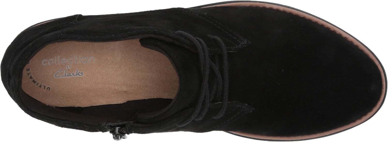 clarks sharon hop black suede
