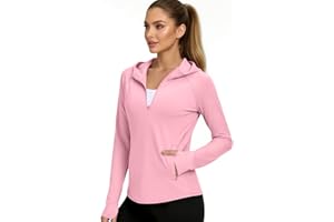 Women's Sun Shirt UPF 50+ Sun Protection Hoodie for Hiking Surfing Running Quick Dry Rash Guard with Thumb Hole