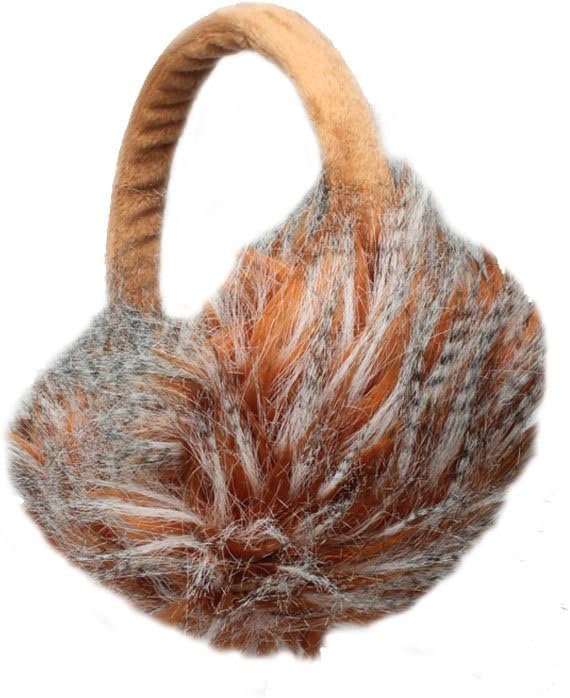 Fluffy Stripey Winter Thermal Fashion Earmuffs