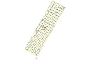 Kearing Hot Hem Ruler for Sewing, Patented Heat Resistant Non-Slip Hot Ironing Ruler for Measure, Mark, Fold, Press with Dry or Steam Iron