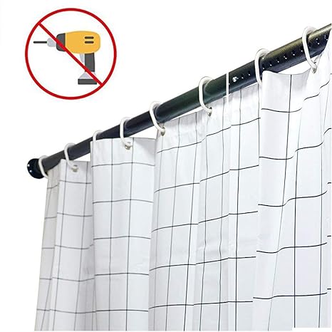 Whitney No Drill Needed 32mm Shower Curtain Tension Rod Extra Long