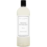 The Laundress Whites Luxury Laundry Detergent, Classic Fragrance, 31 Loads | Bio-Based Enzyme Liquid Detergent for Whites &amp; Colors, Lily of the Valley &amp; Oakmoss Fragrance, White Clothes Stain Remover