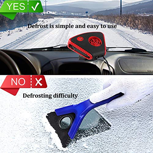 Windshield Car Heater - Portable Car Defroster Defogger 12V Truck Car Heat Cooling Fan 150W 3-Outlet Plug in Cigarette Lighter