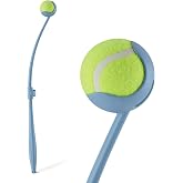 Amazon Basics Dog Ball Launcher with Detachable Handle, Tennis Ball Included, Plastic Pet Fetch Thrower