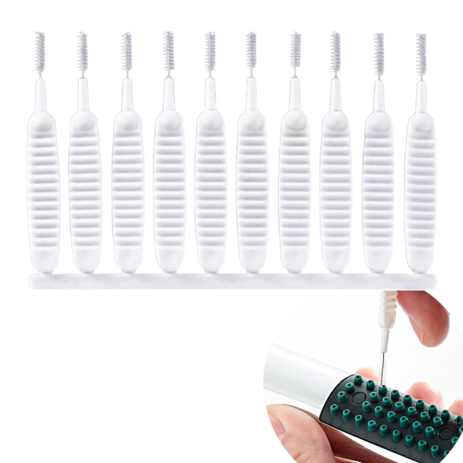 EULAPGOE 10 Sets Shower Cleaning Brush, Small Cleaning Brush Anti Clogging Cleaning Brush Multifunctional Shower Cleaning Brush Pipe Unclogger Cell Phone Hole Water Bottle Hole Crevice Cleaning Brush