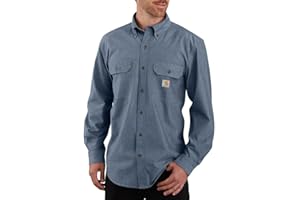 Carhartt Men's Loose Fit Midweight Chambray Long-Sleeve Shirt