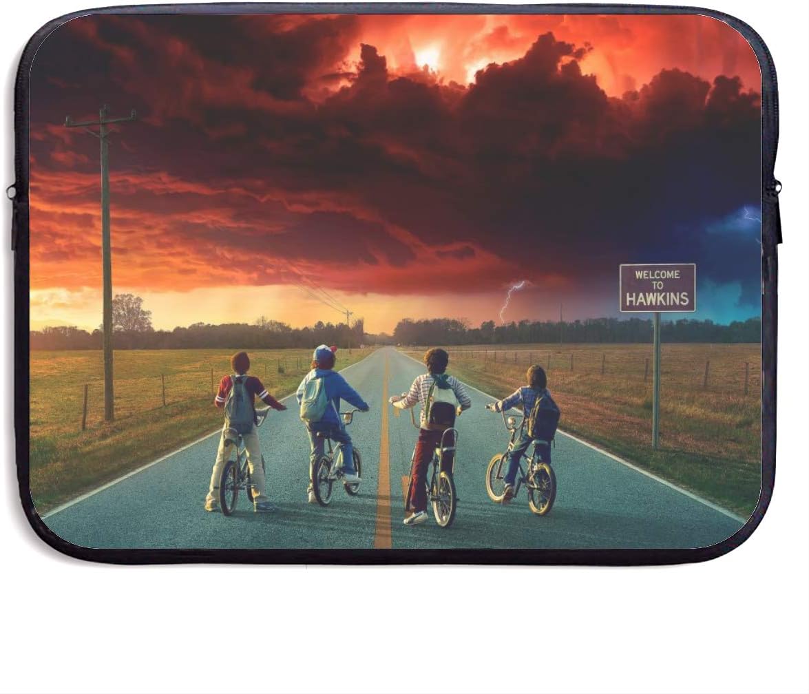 Laptop Sleeve Bag Stranger Things Tablet Briefcase Ultraportable Protective Canvas for 15 Inch MacBook Pro/MacBook Air/Notebook Computer