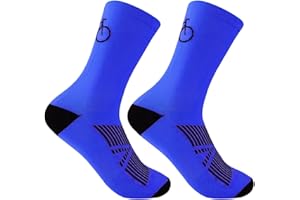 Bicycle Socks Men - Sweat-Wicking Breathable,Adult Mid Calf Athletic Biker Socks | for Running Fitness