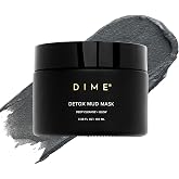 DIME Beauty Detox Mud Mask - Dead Sea Mud Mask, 3.38 oz | Probiotics &amp; Kaolin Clay. Exfoliating, pore-cleansing, brightening. For acne-prone, dull skin. Vegan.