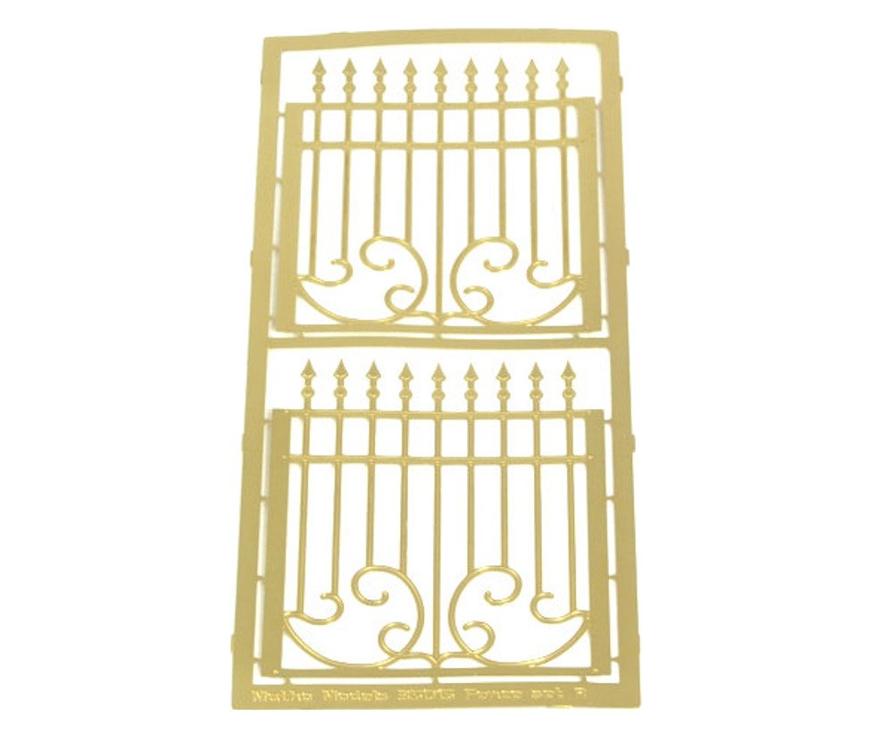 Matho Models35015 Metal Fence Set A - photo-etch - 1:35 scale - unpainted and unassembled scale model accessory