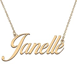 HUAN XUN Customized Custom Simple Any Name Necklace