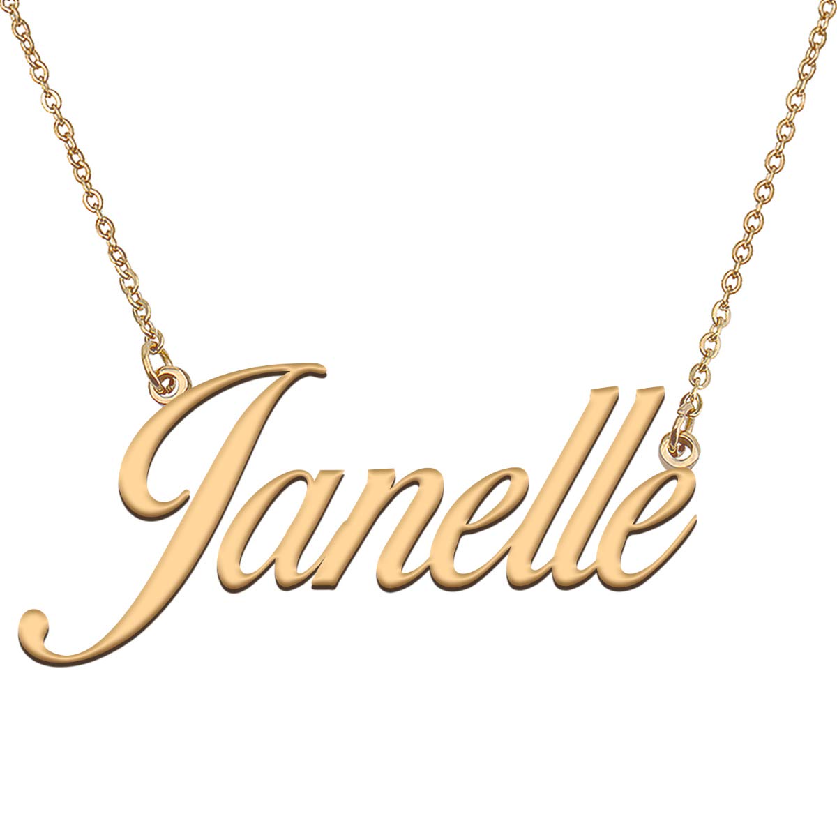 HUAN XUN Customized Custom Simple Any Name Necklace