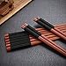 AusKit Hardwood Chopsticks,8.8 Inches Lightweight Chopstick Set Reusable Classic Style,Wooden Chopsticks for Kitchen Dinner