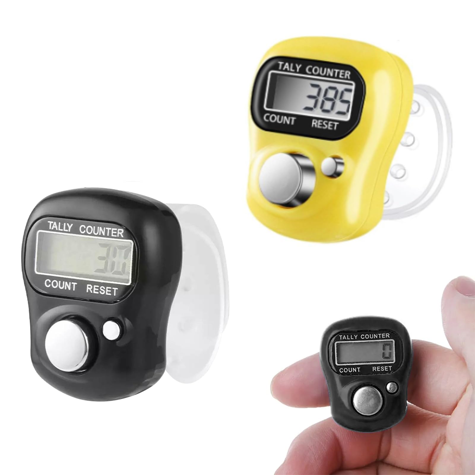 Digital Finger Counter,Finger Hand Tally Counter Counting,Tally Counter Digital,Electronic Digital Hand Tally Counter,Electronic Finger Counter,Electronic Counter,Finger Counter Mini Digital Lcd,2 Pcs