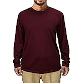 Butygity Long Sleeve T Shirts for Men UV Protection Quick Dry Breathable Tshirts Athletic Casual Work Tees Gifts, 1 or 5 Pack