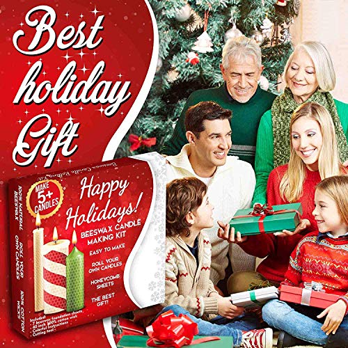 2 Christmas+Candle+Making+Beeswax+How