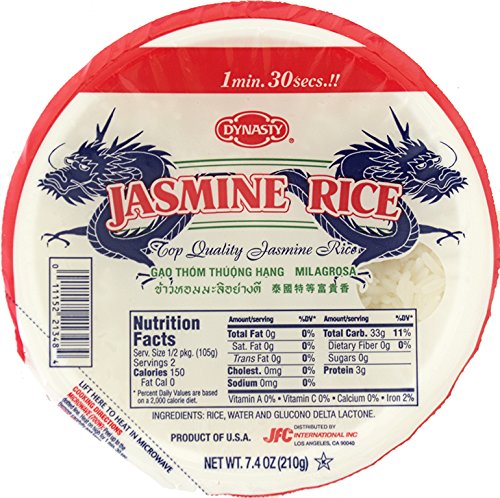 DYNASTY JASMINE COOKED RICE, 7.4 OUNCE