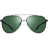 Revo Sunglasses Arthur: Polarized Crystal Glass Lens with Metal Aviator Frame