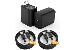AYICAA for Samsung Super Fast Charger USB C 45W Type C Charger for Samsung Galaxy S24/S23 Ultra Charger Fast Charging Block for Android Phone Charger Long C Cord for Galaxy S24/S23/S22/S21/20 (10FT-Black)