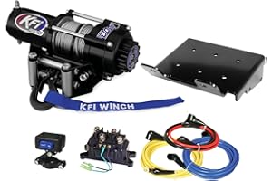 KFI PRODUCTS KFI Combo Kit - A2500-R2 2500 lb Winch & 100680 Winch Mount - Compatible/Replacement for 2008-2021 Suzuki LTA400F & LTF400F King Quad 400