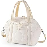 WONDAY Insulated Lunch Bags for Women, 12L Puffy Lunch Tote with Shoulder Strap, Waterproof, Leakproof, Reusable, Keeps Food Fresh, Perfect for Work, Travel, Picnic