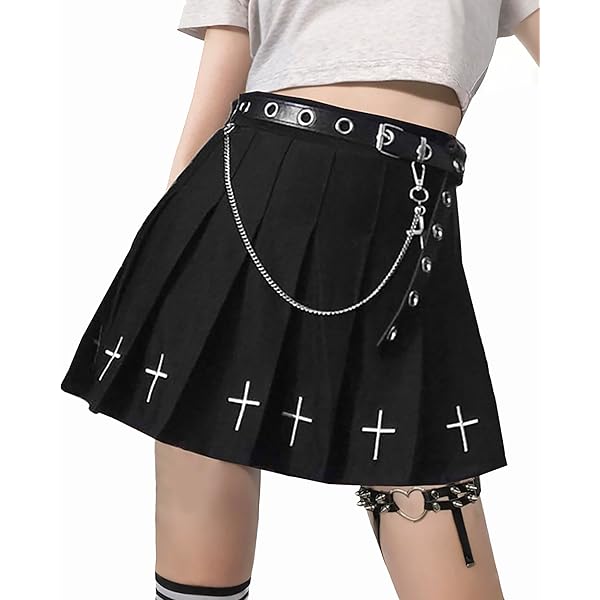 Amazon.com: XKBHYD A-Line Mini Tennis Skirt Goth Clothes