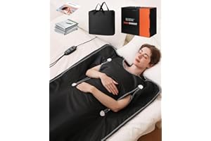 EHINI Infrared Sauna Blanket-Sauna Blanket for Home Use, Portable Design for Relaxation and Detoxification Highest 176℉, 20-60 Minutes Timer, 6 ft x 2.65 ft NI-1