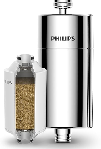Philips Shower Filter 3-Stage Water Softener with KDF Filtration